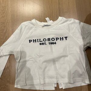 Philosophy Cream Long Sleeve Tee